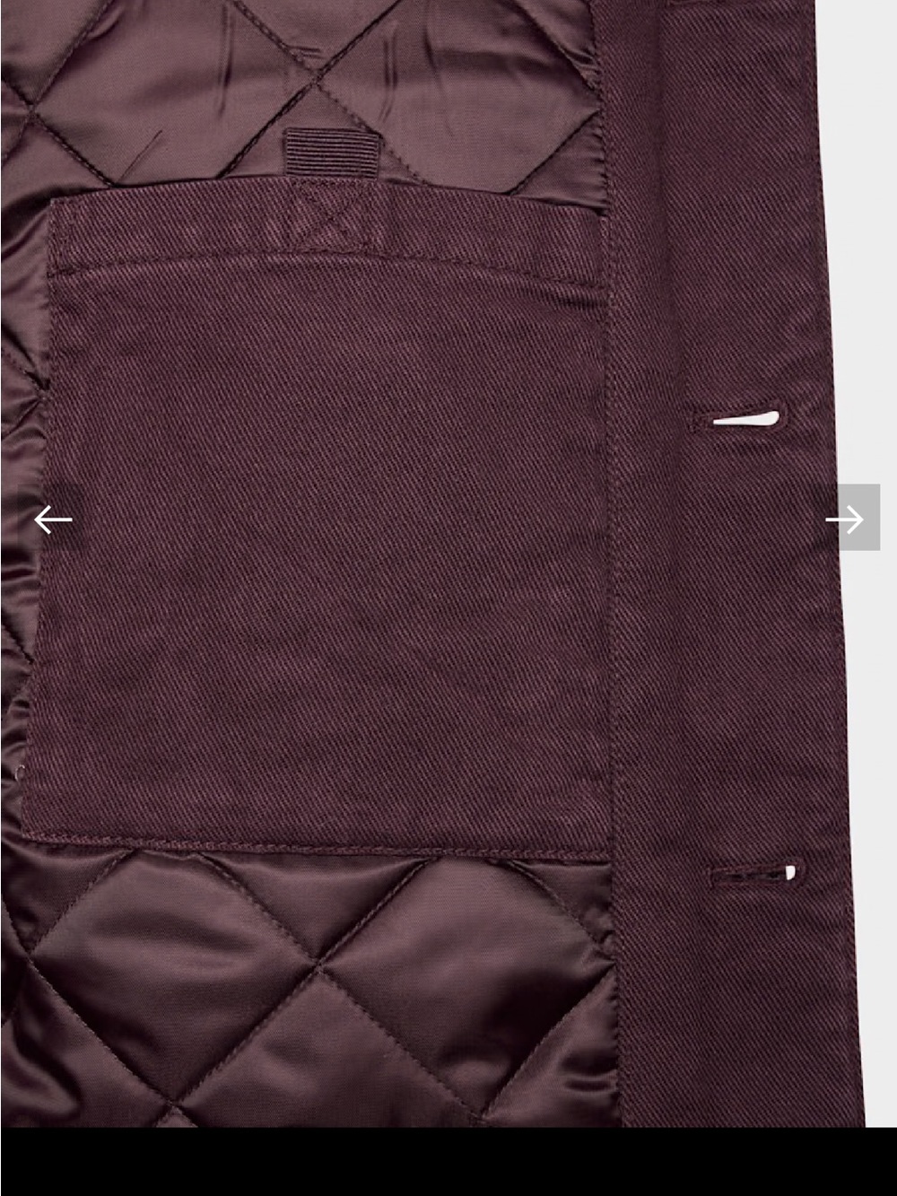 Aritzia Deep Burgundy Utility Jacket Barnett - Picture 4 of 13
